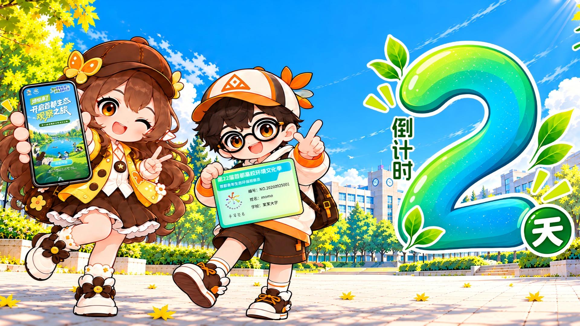 首都高校环境文化季倒计时2天 | 《绿哒来了》H5，邀你开启首都生态观察之旅